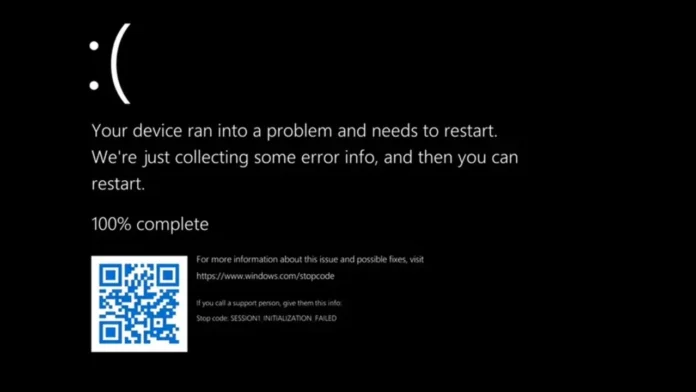 Microsoft sustituye su "pantalla azul de la muerte" con cara triste por una de color negro