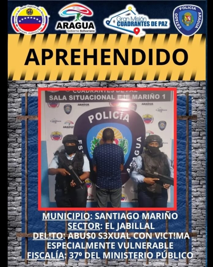 Según la información facilitada, los efectivos del Centro de Coordinación Policial Mariño I recibieron la denuncia por parte de una de los allegados de la víctima, quien explicó la situación.